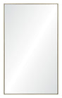 Large Burnished Brass Wall Mirror | Fig Linens 