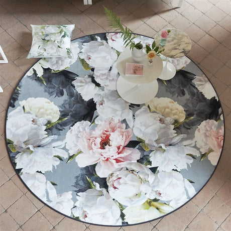 Designers Guild - Peonia Grande Zinc Round Rug