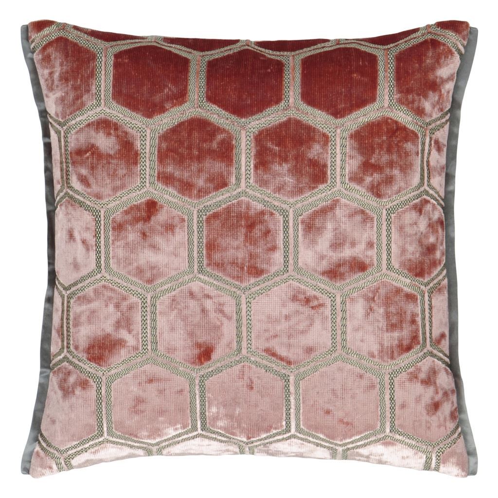 Manipur Coral Decorative Pillow by Designers Guild