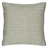 Designers Guild Manipur Silver Decorative Pillow Reverse to Solid