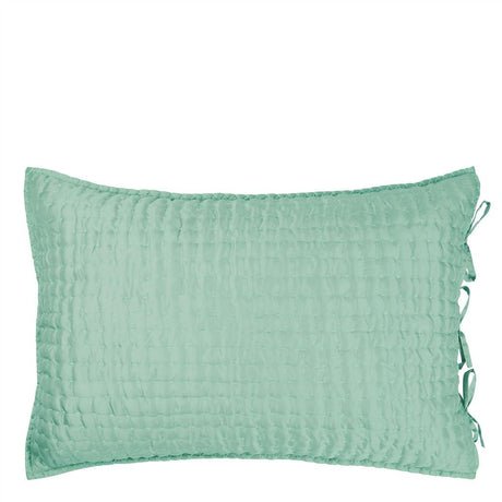 Chenevard Eau De Nil & Celadon Standard Sham - Front View