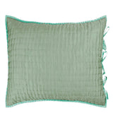 Chenevard Eau De Nil & Celadon Euro Sham - Reverse View