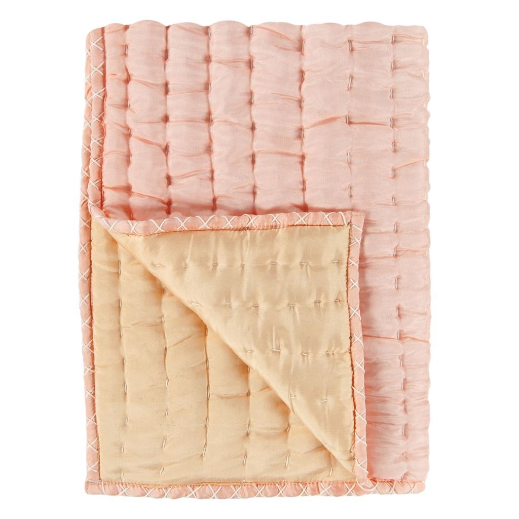 Designers Guild Chenevard Blossom & Peach Quilt