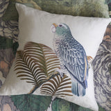 John Derian Parrot And Palm Parchment Decorative Pillow