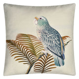 John Derian Parrot And Palm Parchment Decorative Pillow