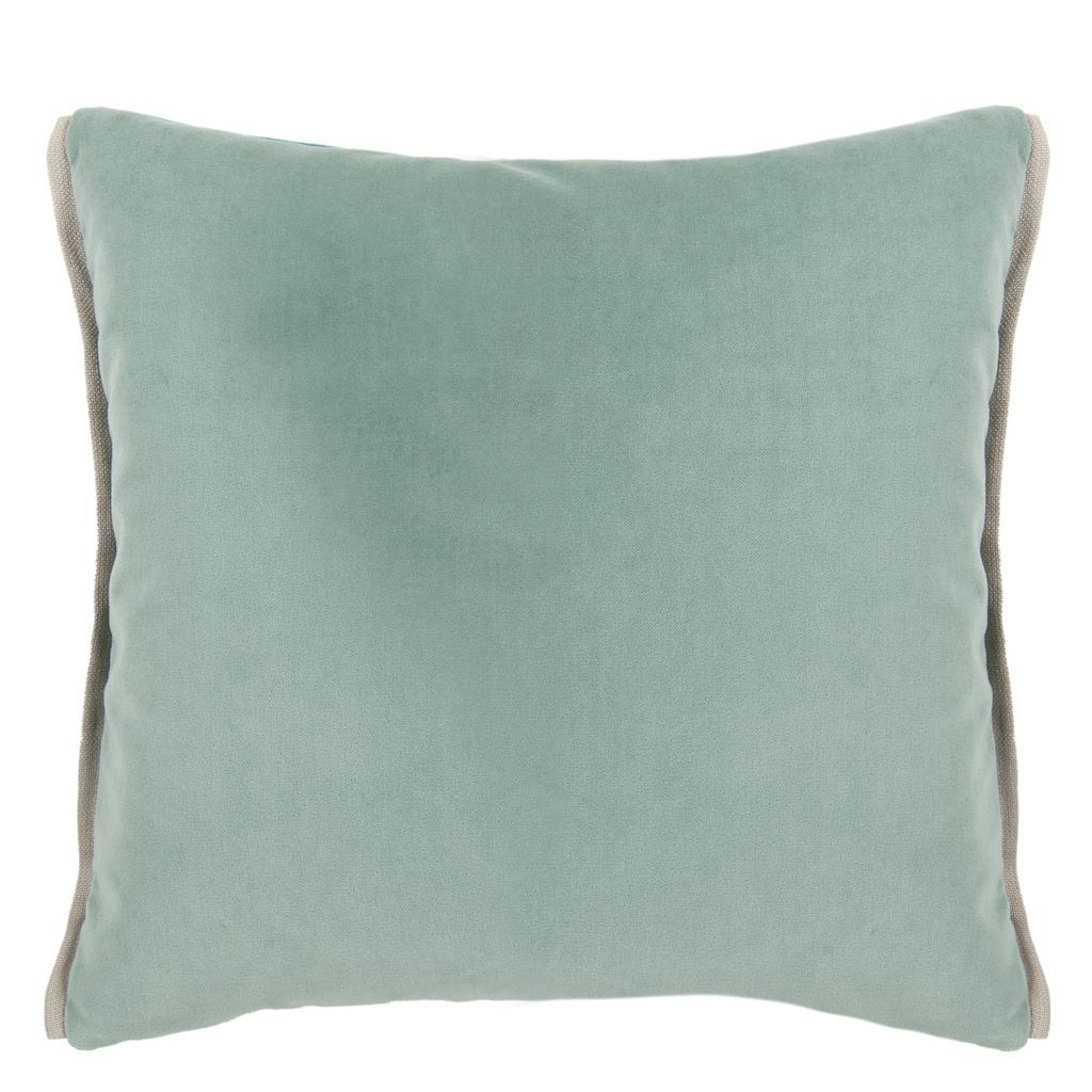 Designers Guild Varese Ocean & Duck Egg Decorative Pillow - Reverse