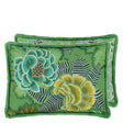 Rose de Damas Embroidered - Jade - Cushion - 18" X 24"