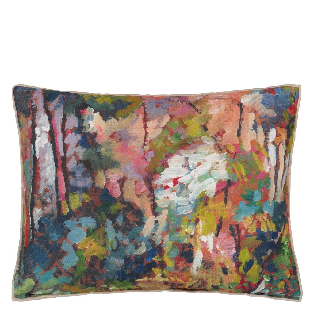 Foret Impressionniste - Forest - Cushion - 18" X 24"