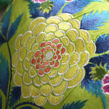 Brocart Decoratif Embroidered - Lime - Cushion - 20" x 20"