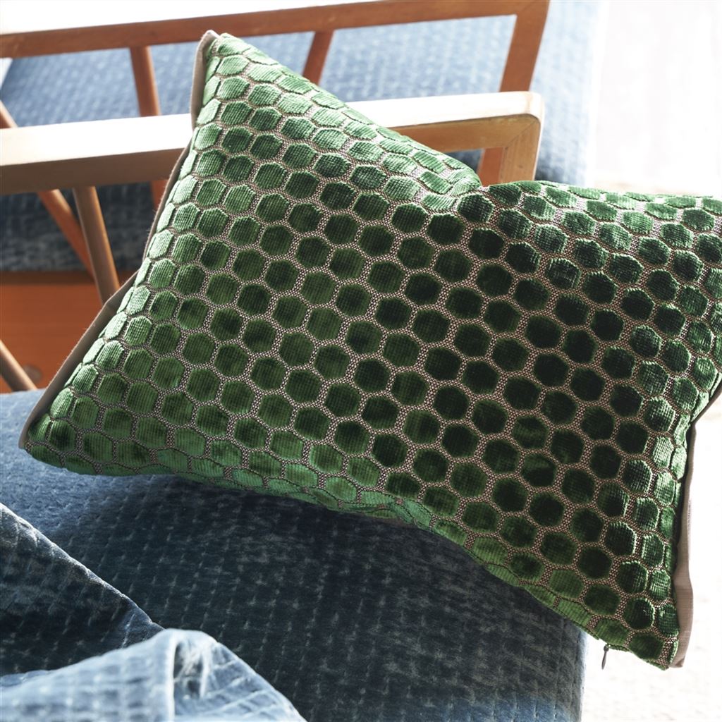 Jabot - Emerald - Cushion - 12" X 16"