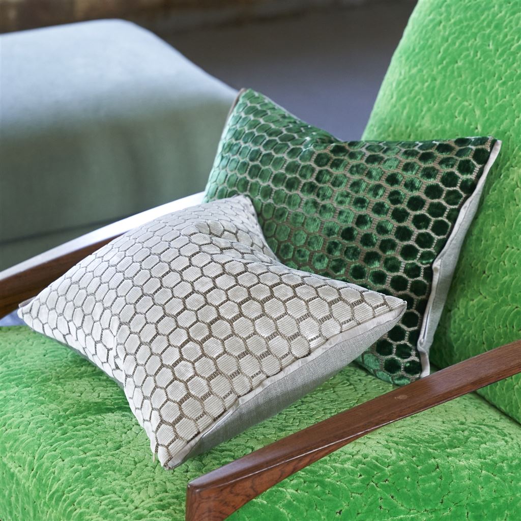 Jabot - Emerald - Cushion - 12" X 16"