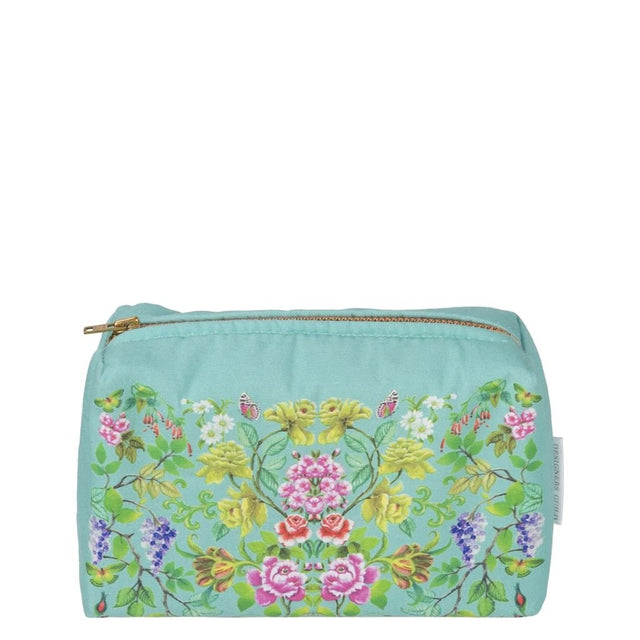 Designers Guild Eleonora Aqua  Small Toiletry Bag at Fig Linens and Home - 14