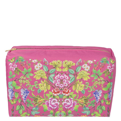 Designers Guild Eleonora Fuchsia Large Toiletry Bag at Fig Linens and Home - 13