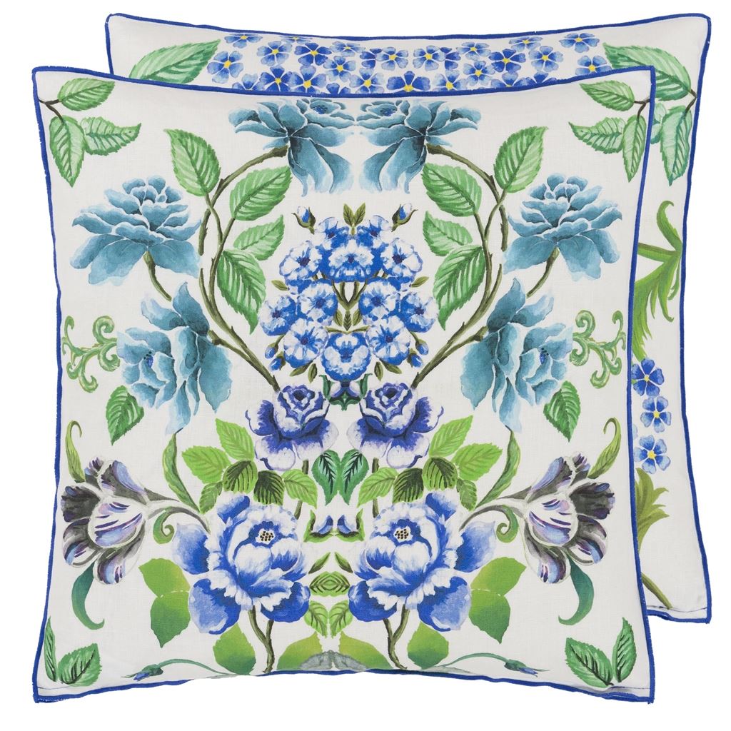 Eleonora Linen - Cobalt - Cushion - 22" X 22"