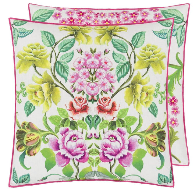 Eleonora Linen - Fuchsia - Cushion - 22" X 22"