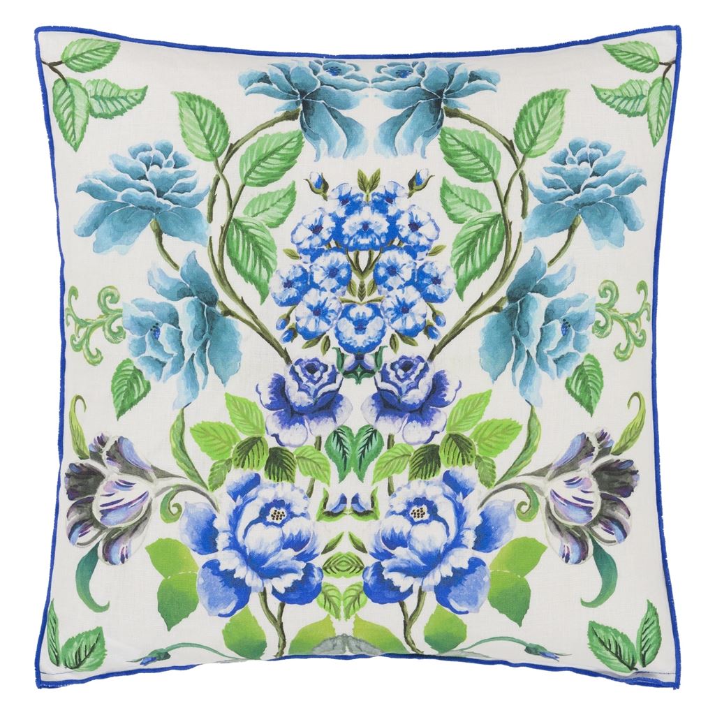 Eleonora Linen - Cobalt - Cushion - 22" X 22"