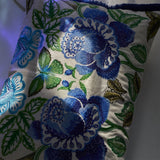 Isabella Embroidered - Cobalt - Cushion - 18" X 24"