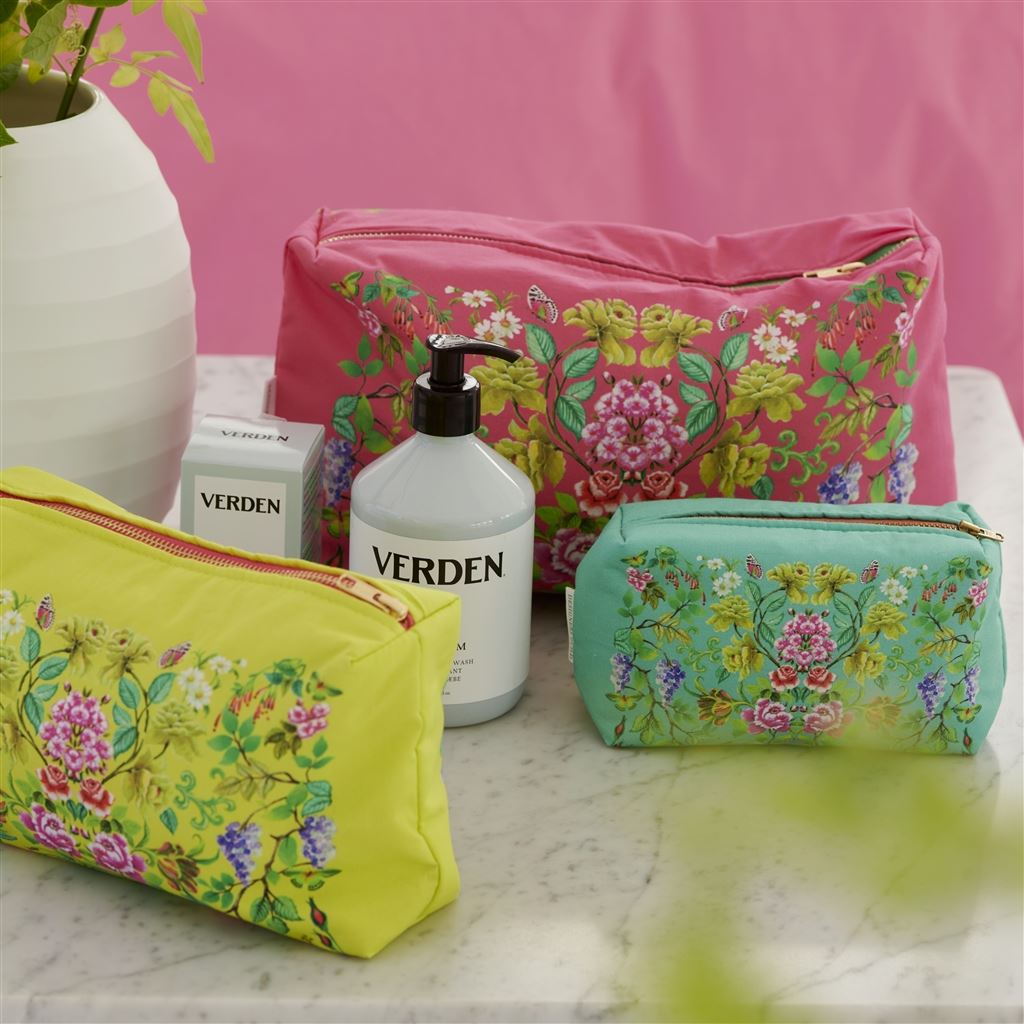 Designers Guild Eleonora Alchemilla Medium Toiletry Bag at Fig Linens and Home - 5