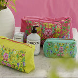 Designers Guild Eleonora Aqua  Small Toiletry Bag at Fig Linens and Home - 15