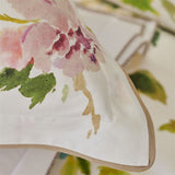 Corner detail with birch tape - Designers Guild Fiore D'acqua Peony Bedding