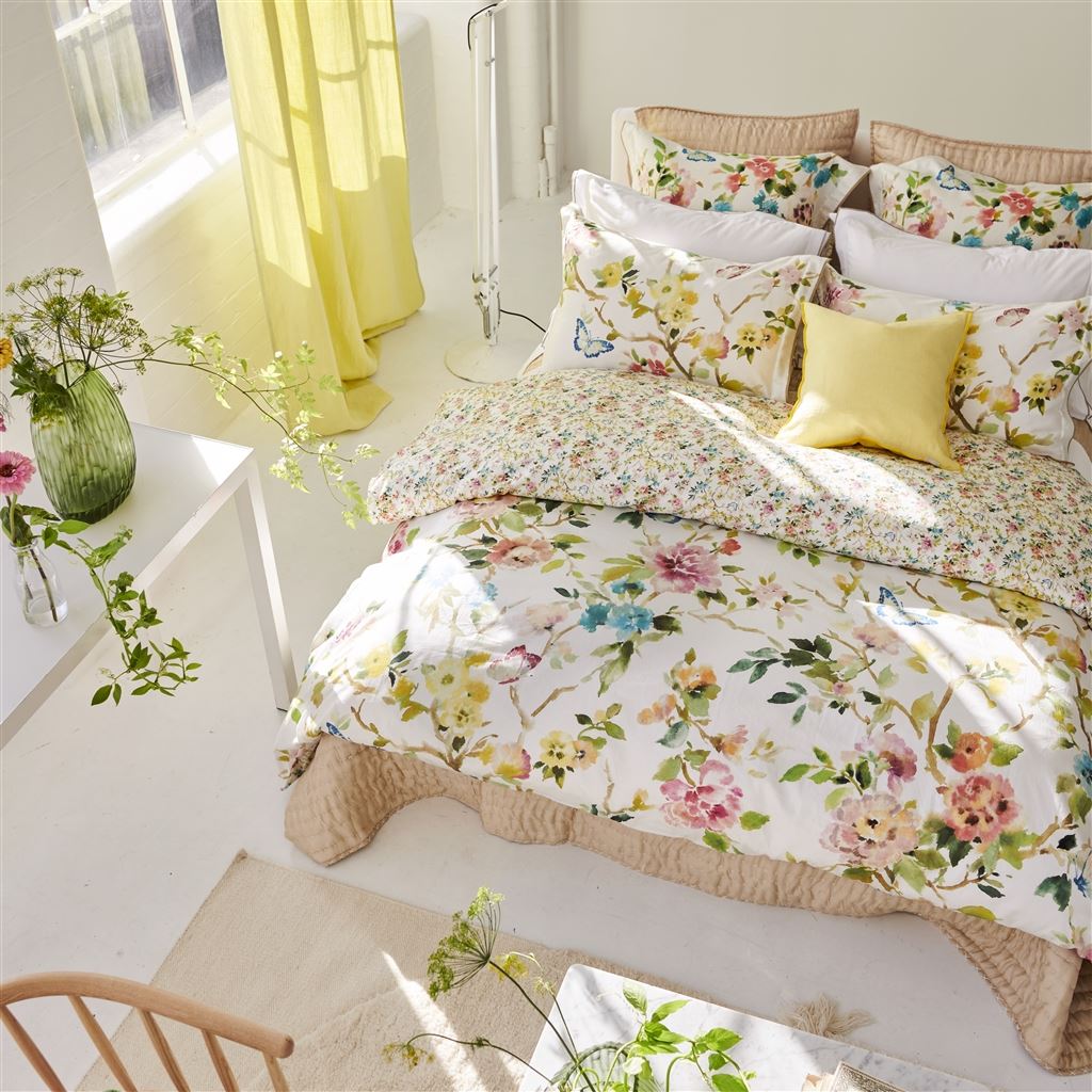 Designers Guild Fiore D'acqua Peony Bedding at Fig Linens and Home