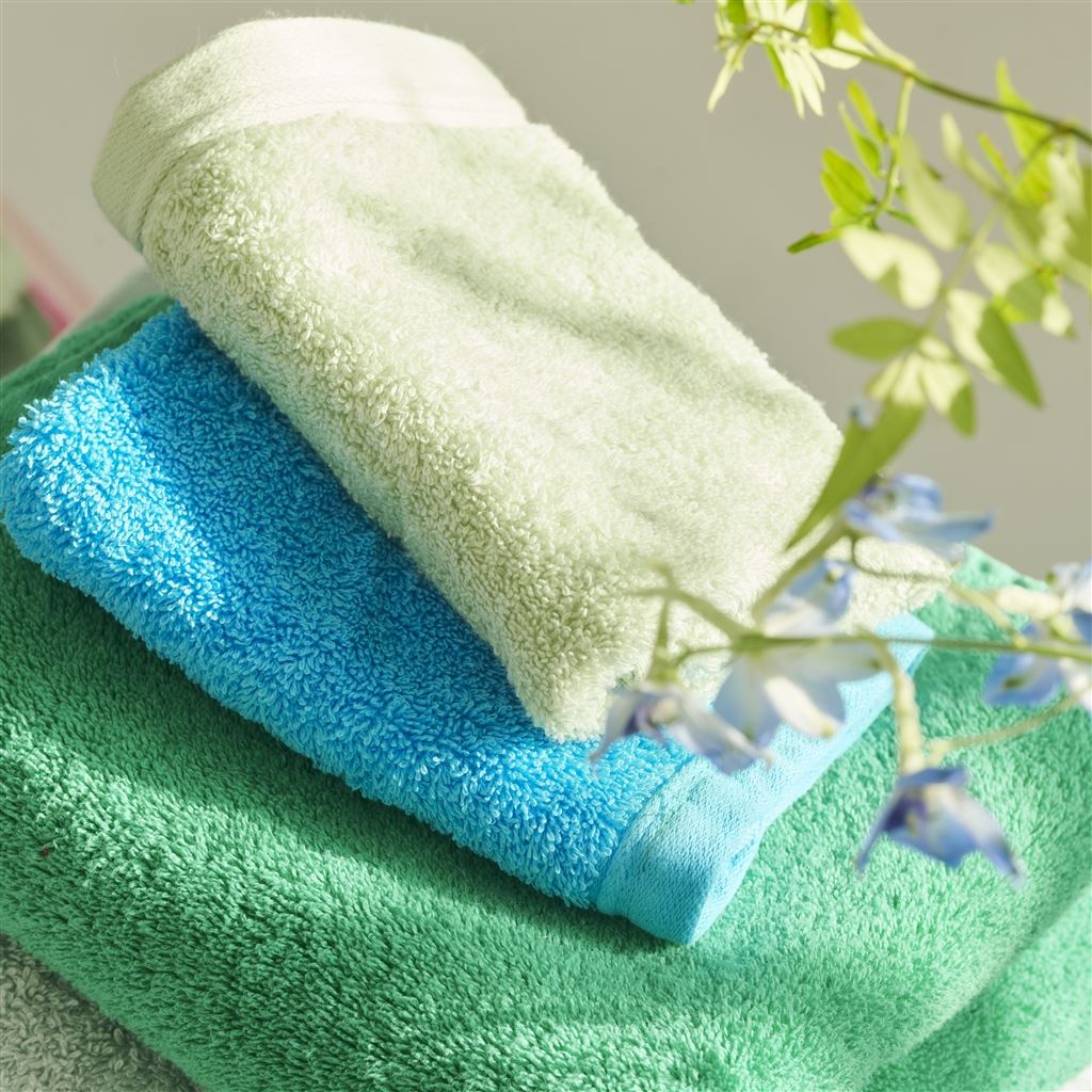 Designers Guild Loweswater Aqua Towels at Fig Linens and Home - 4