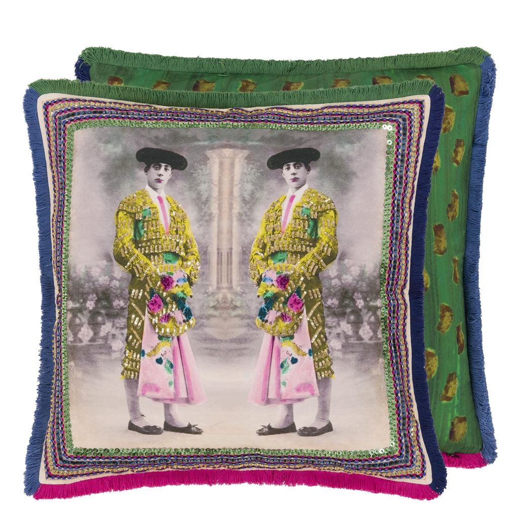 Christian Lacroix Torero Twins Mosaique Cushion at Fig Linens and Home - 1