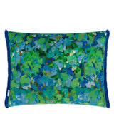 Designers Guild Sanzai Cobalt Velvet Cushion at Fig Linens and Home - 9