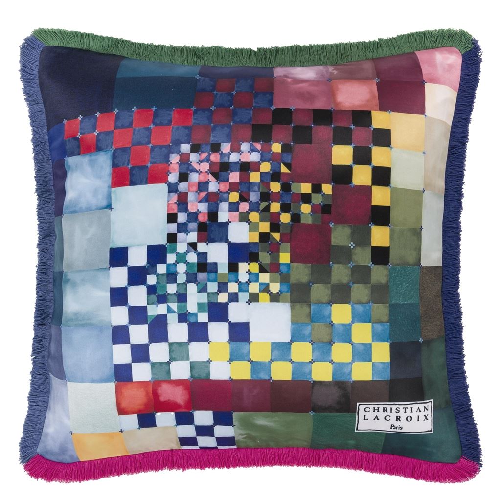 Christian Lacroix Color Games Mosaique Cushion at Fig Linens and Home - 12