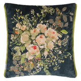 Designers Guild Margaretta Velours Noir Cushion at Fig Linens and Home - 3