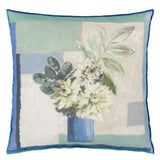 Designers Guild Celadon Vase Delft Cotton Cushion at Fig Linens and Home - 11