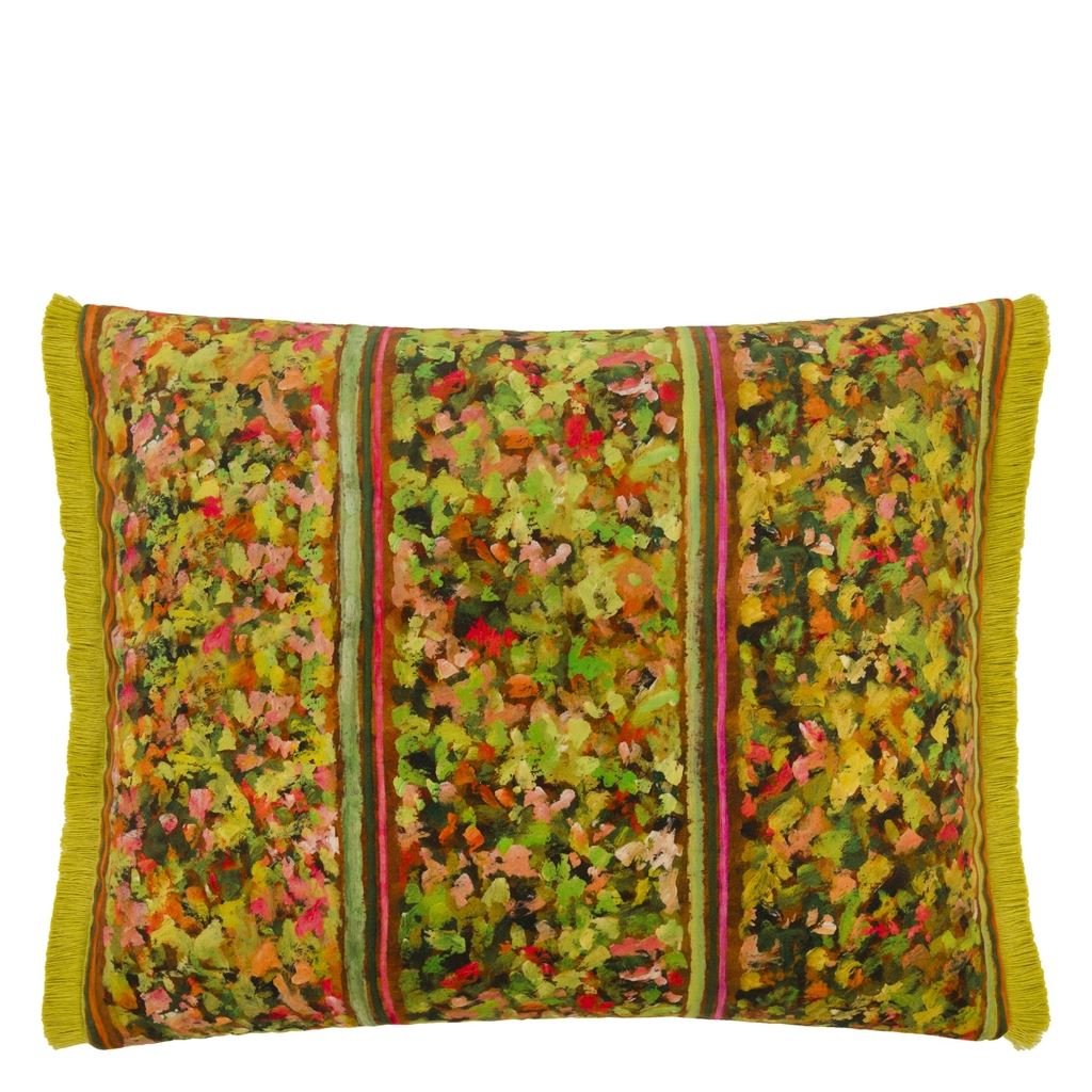 Designers Guild Sanzai Persimmon Velvet Cushion at Fig Linens and Home - 14