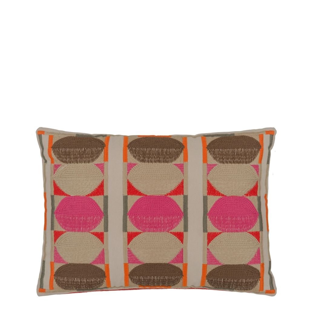 Designers Guild Kushime Fuchsia Cotton Cushion at Fig Linens and Home - 14