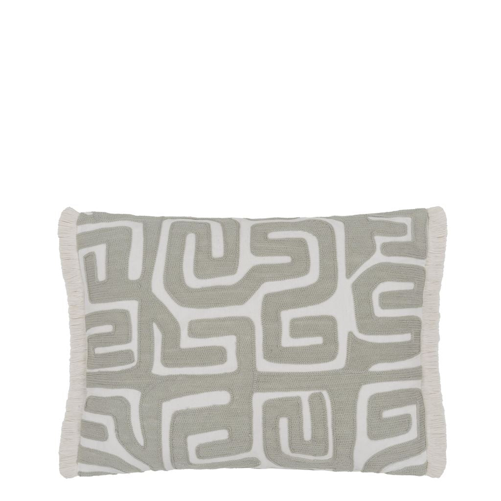 Designers Guild Tokusa Sepia Linen/cotton Cushion at Fig Linens and Home - 12