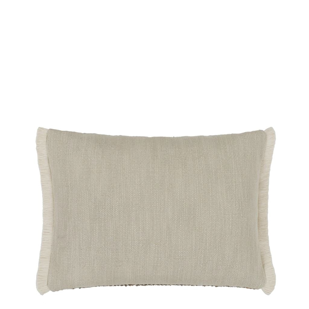 Designers Guild Pradelles Zinc  Textured Weave Cushion at Fig Linens and Home - 11