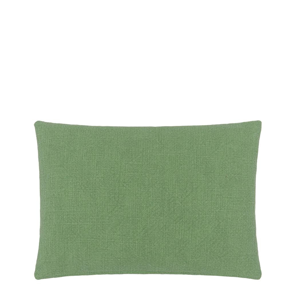 Designers Guild Kushime Emerald Cotton Cushion at Fig Linens and Home - 9