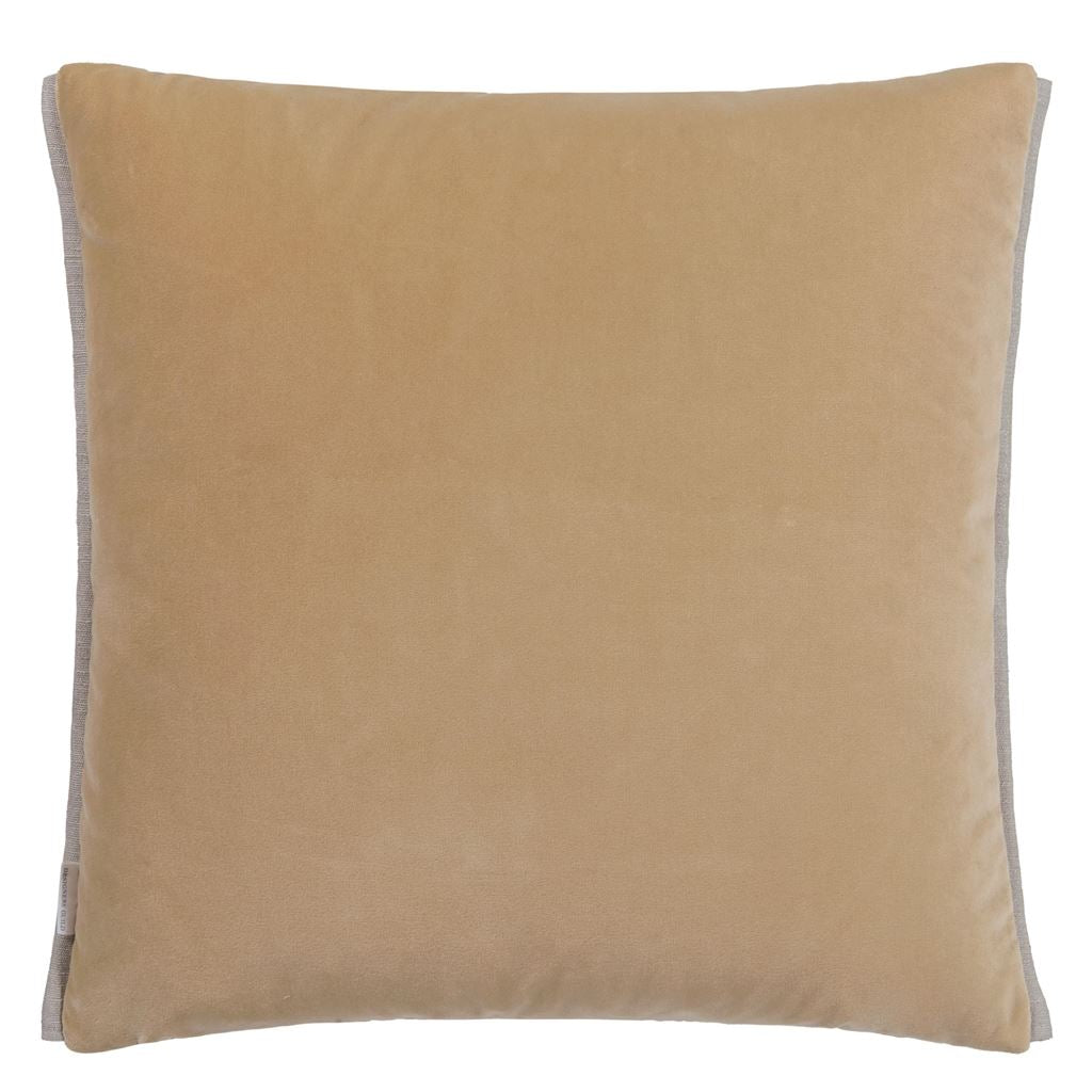 Designers Guild Marquise Hemp Velvet Cushion at Fig Linens and Home - 3