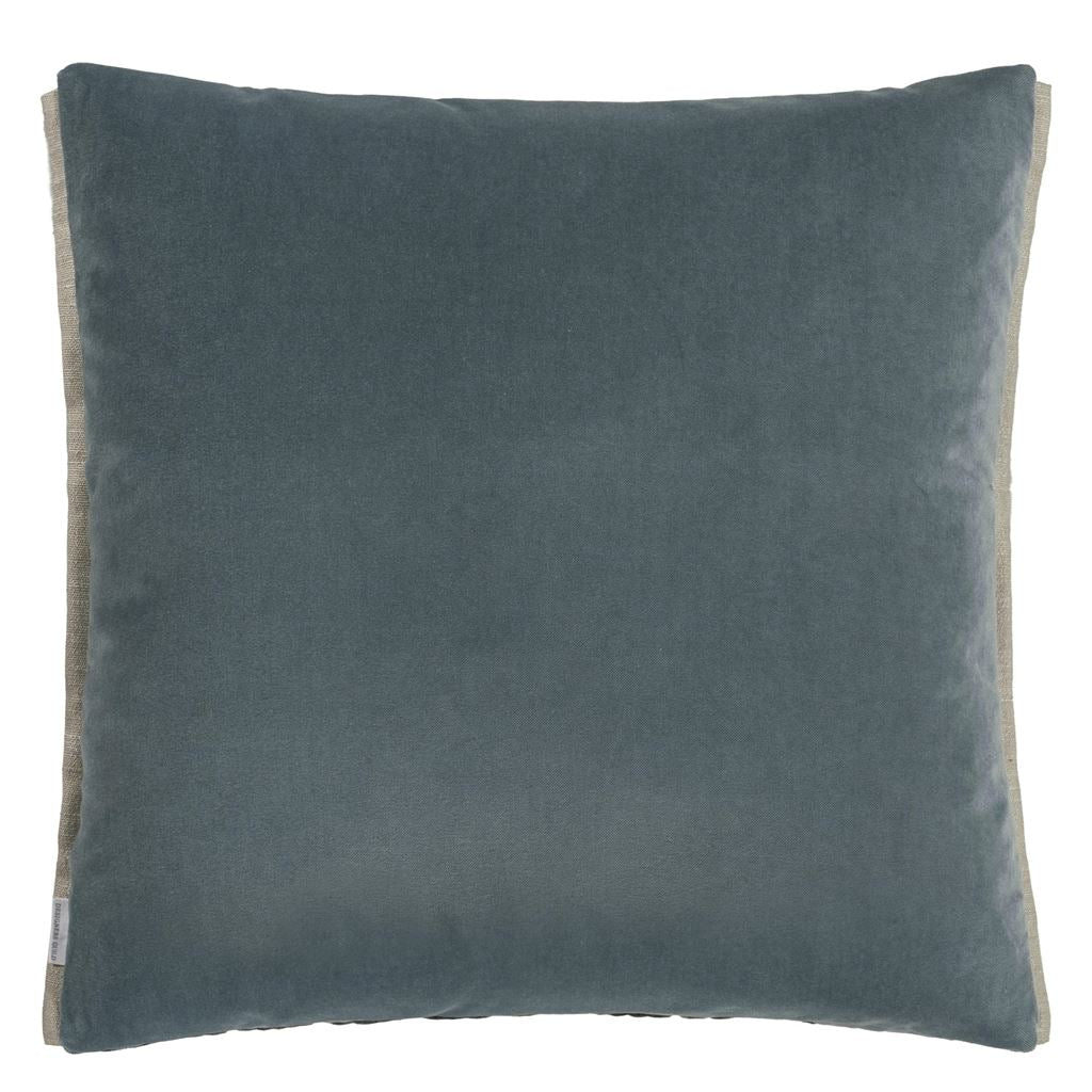 Designers Guild Marquise Graphite Velvet Cushion at Fig Linens and Home - 7