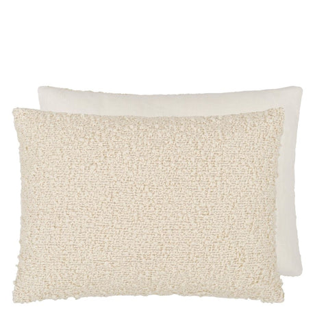 Designers Guild Swaledale Chalk Boucle Cushion at Fig Linens and Home - 14