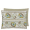 Designers Guild Enamel Flower Celadon Cotton Cushion at Fig Linens and Home - 12