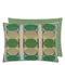 Designers Guild Kushime Emerald Cotton Cushion at Fig Linens and Home - 2