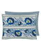 Designers Guild Enamel Flower Indigo Cotton Cushion at Fig Linens and Home - 2