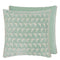 Designers Guild Marquise Duck Egg Velvet Cushion at Fig Linens and Home - 5