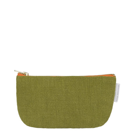 Designers Guild Brera Lino Moss Small Toiletry Bag at Fig Linens and Home - 9