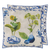 Designers Guild Kawana Linen Cobalt Cushion at Fig Linens and Home - 13