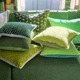 Designers Guild Marquise Fern Velvet Cushion at Fig Linens and Home - 14