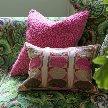 Designers Guild Kushime Fuchsia Cotton Cushion at Fig Linens and Home - 12