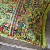 Designers Guild Sanzai Persimmon Velvet Cushion at Fig Linens and Home - 12