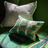 Designers Guild Kushime Emerald Cotton Cushion at Fig Linens and Home - 5