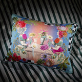 Christian Lacroix Fleurs Jumelles Mosaique Cushion at Fig Linens and Home - 11